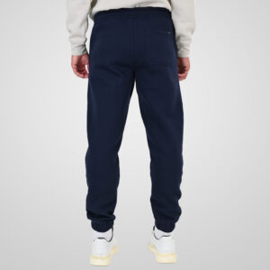 262MPAN-6055 JOGGER PANTS WITH ELASTIC WAISTBAND AND HEM WITH DENSE EMBROIDERY (BRUSHED FLEECE) NAVY - Image 4
