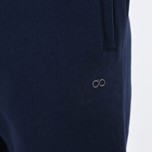 262MPAN-6055 JOGGER PANTS WITH ELASTIC WAISTBAND AND HEM WITH DENSE EMBROIDERY (BRUSHED FLEECE) NAVY - Image 5
