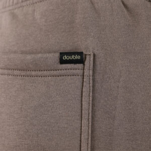 262MPAN-6055 JOGGER PANTS WITH ELASTIC WAISTBAND AND HEM WITH DENSE EMBROIDERY (BRUSHED FLEECE) TAUPE - Image 6