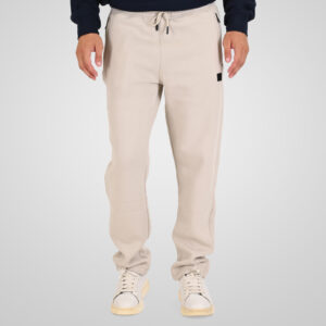 262MPAN-6056 JOGGER PANTS WITH ELASTIC WAISTBAND WITH ZIPPER POCKETS (BRUSHED FLEECE) ICE