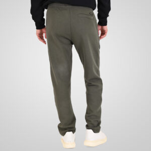 262MPAN-6056 JOGGER PANTS WITH ELASTIC WAISTBAND WITH ZIPPER POCKETS (BRUSHED FLEECE) KHAKI - Image 4