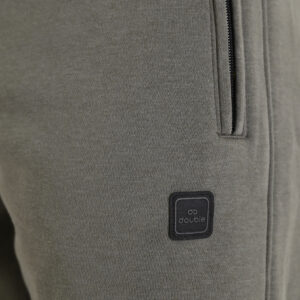 262MPAN-6056 JOGGER PANTS WITH ELASTIC WAISTBAND WITH ZIPPER POCKETS (BRUSHED FLEECE) KHAKI - Image 5