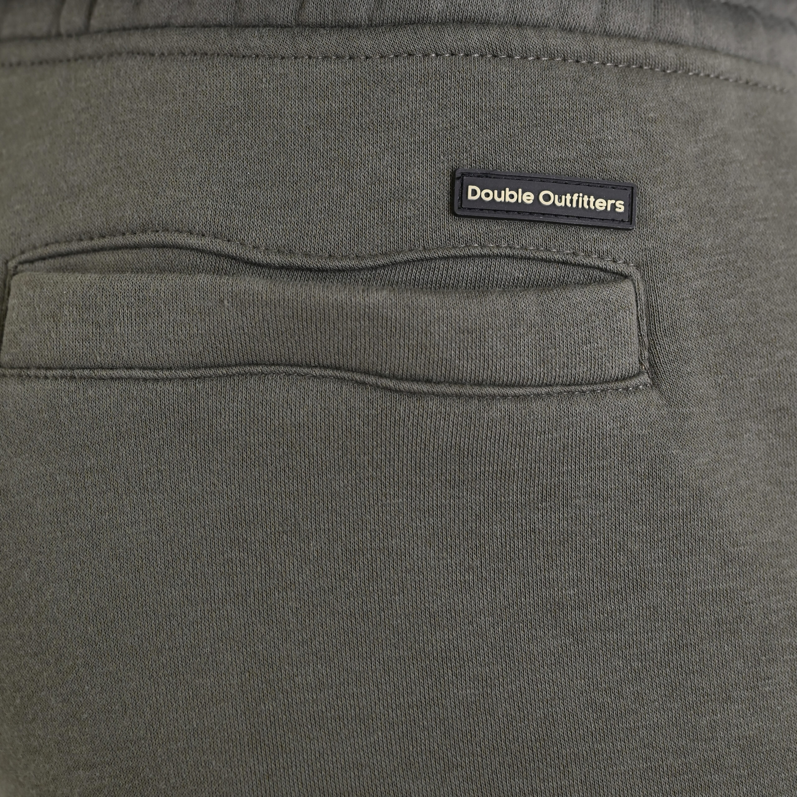 262MPAN-6056 JOGGER PANTS WITH ELASTIC WAISTBAND WITH ZIPPER POCKETS (BRUSHED FLEECE) KHAKI - Image 6