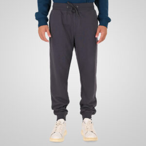 262MPAN-6057 JOGGER PANTS WITH ELASTIC WAISTBAND AND HEM AND HIGH DENSITY PRINT (TERRY FLEECE) ANTHRACITE