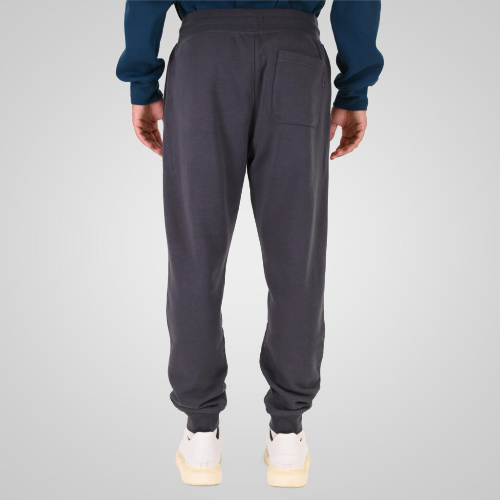 262MPAN-6057 JOGGER PANTS WITH ELASTIC WAISTBAND AND HEM AND HIGH DENSITY PRINT (TERRY FLEECE) ANTHRACITE