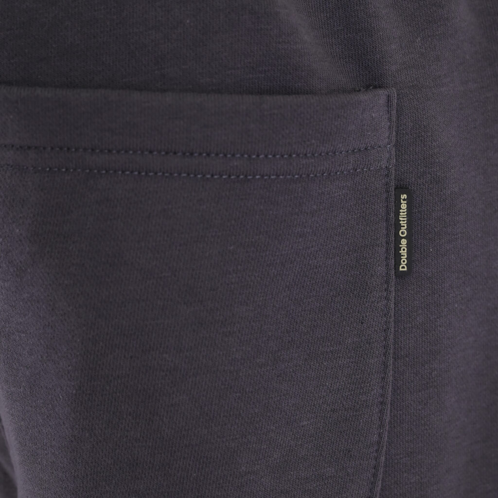 262MPAN-6057 JOGGER PANTS WITH ELASTIC WAISTBAND AND HEM AND HIGH DENSITY PRINT (TERRY FLEECE) ANTHRACITE
