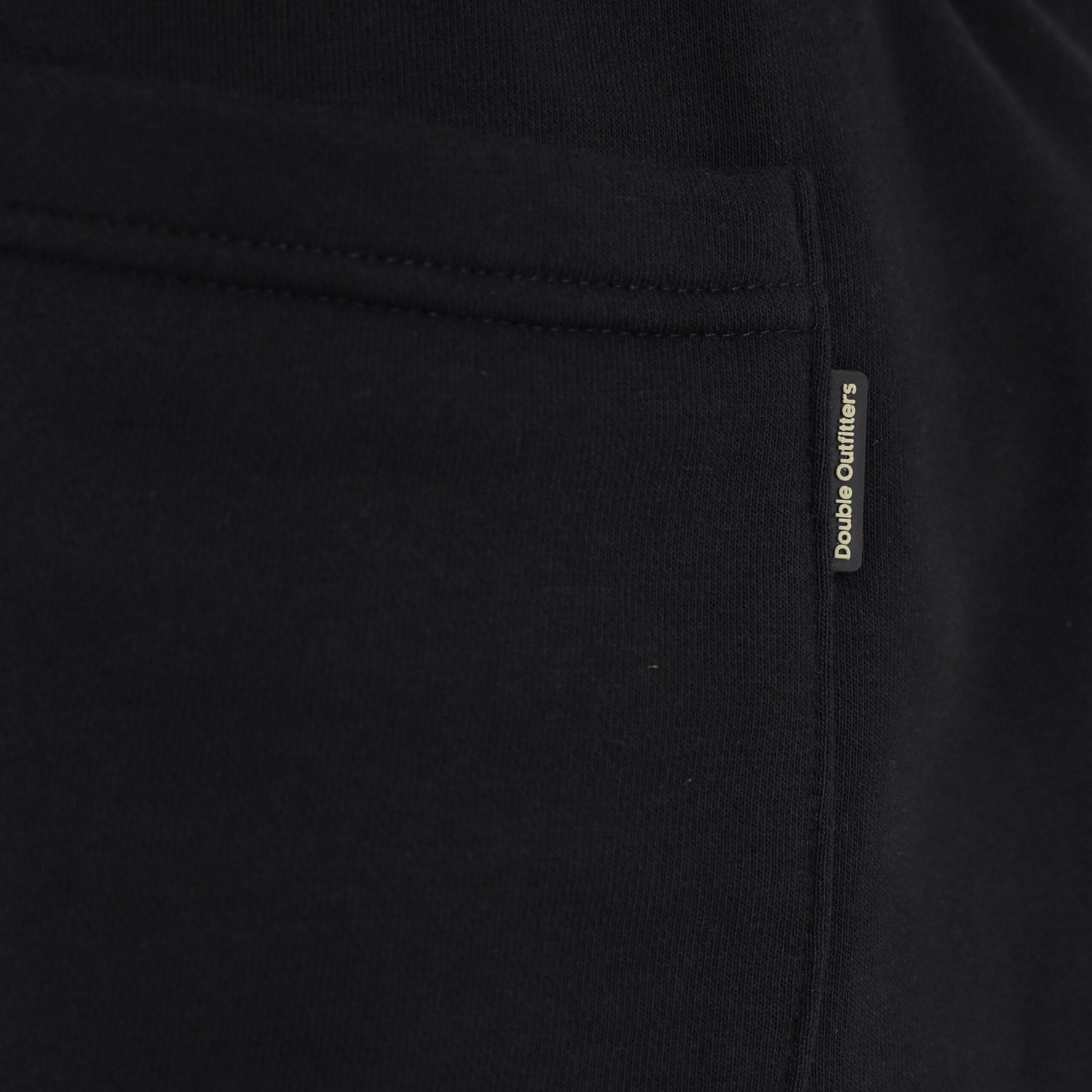 262MPAN-6057 JOGGER PANTS WITH ELASTIC WAISTBAND AND HEM AND HIGH DENSITY PRINT (TERRY FLEECE) BLACK - Image 5