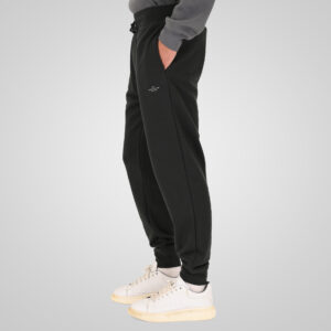 262MPAN-6057 JOGGER PANTS WITH ELASTIC WAISTBAND AND HEM AND HIGH DENSITY PRINT (TERRY FLEECE) DEEP FOREST - Image 3