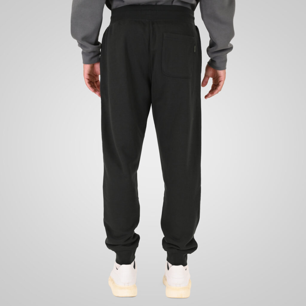 262MPAN-6057 JOGGER PANTS WITH ELASTIC WAISTBAND AND HEM AND HIGH DENSITY PRINT (TERRY FLEECE) DEEP FOREST