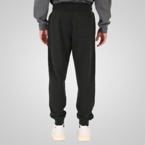 262MPAN-6057 JOGGER PANTS WITH ELASTIC WAISTBAND AND HEM AND HIGH DENSITY PRINT (TERRY FLEECE) DEEP FOREST - Image 4