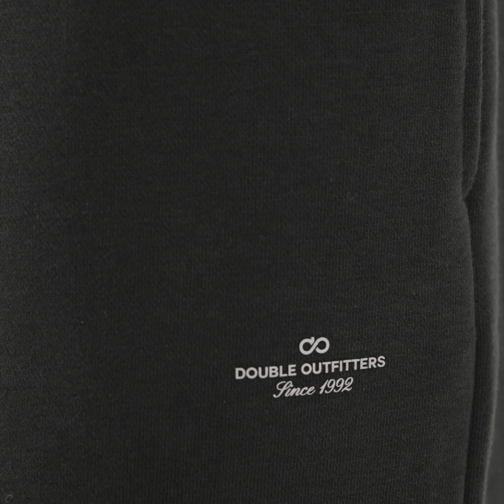 262MPAN-6057 JOGGER PANTS WITH ELASTIC WAISTBAND AND HEM AND HIGH DENSITY PRINT (TERRY FLEECE) DEEP FOREST