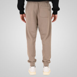 262MPAN-6057 JOGGER PANTS WITH ELASTIC WAISTBAND AND HEM AND HIGH DENSITY PRINT (TERRY FLEECE) DK BEIGE - Image 4