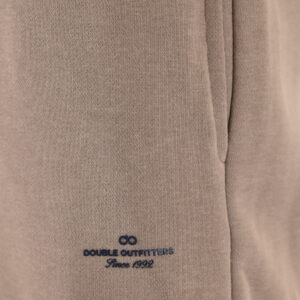262MPAN-6057 JOGGER PANTS WITH ELASTIC WAISTBAND AND HEM AND HIGH DENSITY PRINT (TERRY FLEECE) DK BEIGE - Image 6