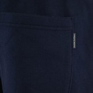 262MPAN-6057 JOGGER PANTS WITH ELASTIC WAISTBAND AND HEM AND HIGH DENSITY PRINT (TERRY FLEECE) NAVY - Image 5