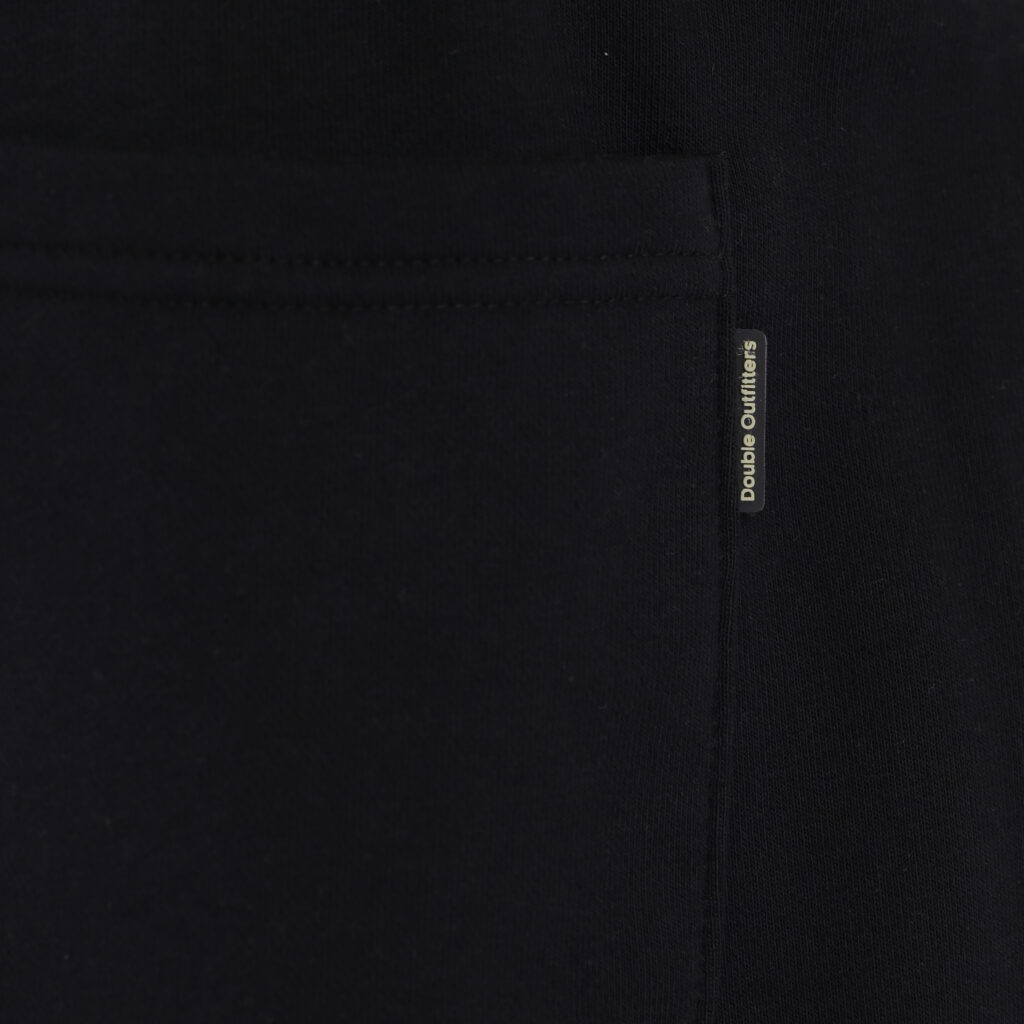 262MPAN-6058 JOGGER PANTS WITH ELASTIC WAISTBAND AND HIGH DENSITY PRINT (TERRY FLEECE) BLACK