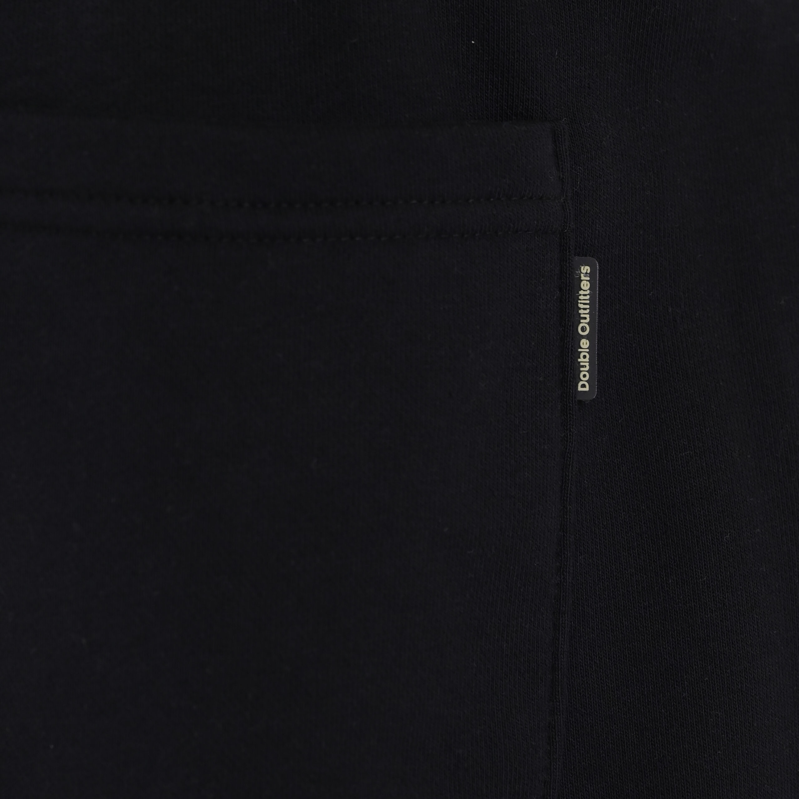 262MPAN-6058 JOGGER PANTS WITH ELASTIC WAISTBAND AND HIGH DENSITY PRINT (TERRY FLEECE) BLACK - Image 5