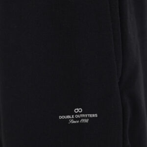 262MPAN-6058 JOGGER PANTS WITH ELASTIC WAISTBAND AND HIGH DENSITY PRINT (TERRY FLEECE) BLACK - Image 6