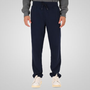 262MPAN-6058 JOGGER PANTS WITH ELASTIC WAISTBAND AND HIGH DENSITY PRINT (TERRY FLEECE) NAVY