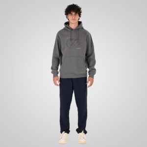 262MPAN-6058 JOGGER PANTS WITH ELASTIC WAISTBAND AND HIGH DENSITY PRINT (TERRY FLEECE) NAVY