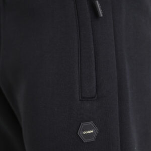262MPAN-6059 JOGGER PANTS WITH ELASTIC WAISTBAND AND HEM WITH ZIPPER POCKETS (INTERLOCK) BLACK - Image 5