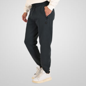 262MPAN-6059 JOGGER PANTS WITH ELASTIC WAISTBAND AND HEM WITH ZIPPER POCKETS (INTERLOCK) SHADOW GREEN - Image 3