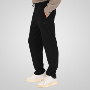 262MPAN-6060 JOGGER PANTS WITH ELASTIC WAISTBAND (WAFFLE) BLACK - Image 3