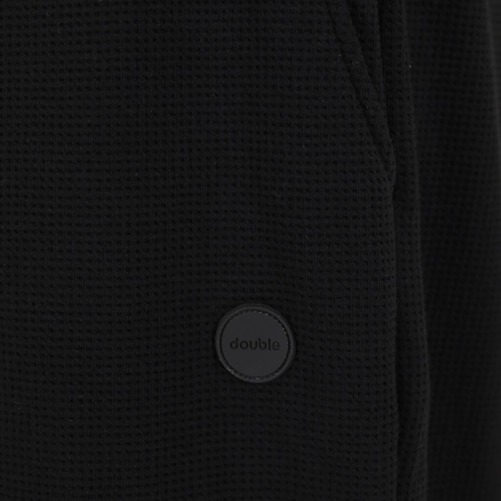 262MPAN-6060 JOGGER PANTS WITH ELASTIC WAISTBAND (WAFFLE) BLACK