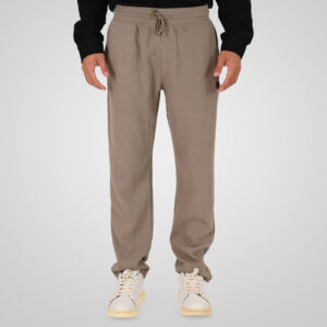 262MPAN-6060 JOGGER PANTS WITH ELASTIC WAISTBAND (WAFFLE) LT TAUPE