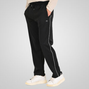 262MPAN-6061 JOGGER PANTS WITH ELASTIC WAISTBAND. HIGH DENSITY PRINT AND PIPING BLACK - Image 3