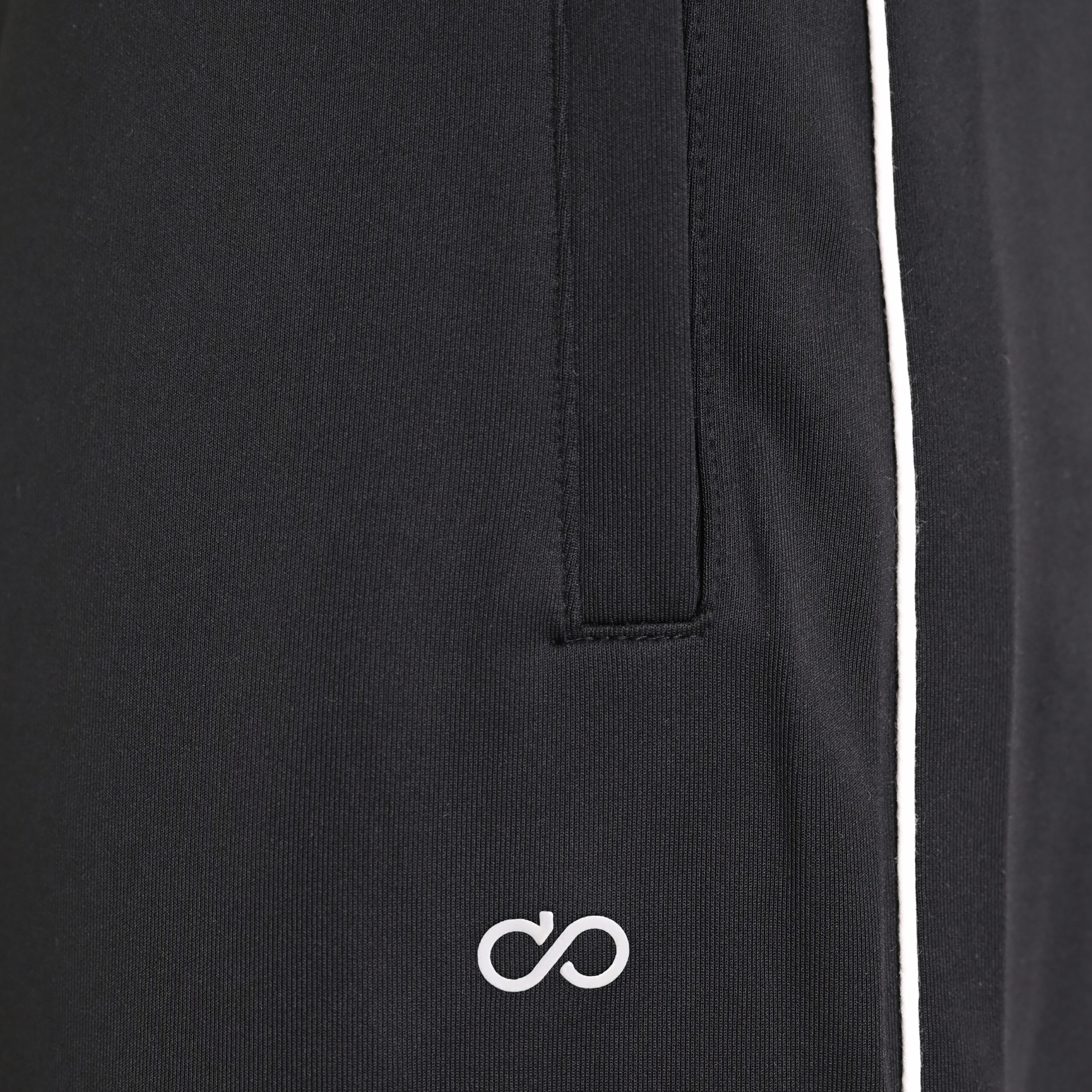 262MPAN-6061 JOGGER PANTS WITH ELASTIC WAISTBAND. HIGH DENSITY PRINT AND PIPING BLACK - Image 5