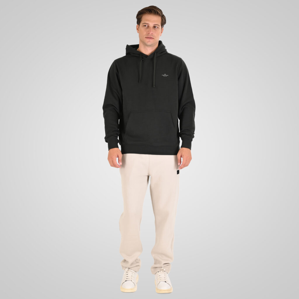 262MTOP-1140 HOODIE WITH HIGH DENSITY PRINT (TERRY FLEECE) DEEP FOREST