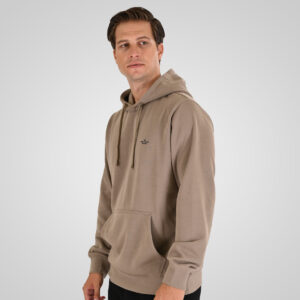 262MTOP-1140 HOODIE WITH HIGH DENSITY PRINT (TERRY FLEECE) DK BEIGE - Image 3