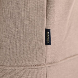 262MTOP-1140 HOODIE WITH HIGH DENSITY PRINT (TERRY FLEECE) DK BEIGE - Image 6