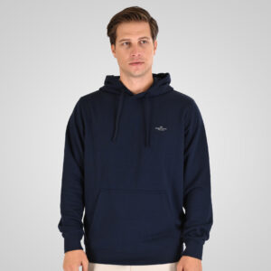 262MTOP-1140 HOODIE WITH HIGH DENSITY PRINT (TERRY FLEECE) NAVY