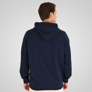 262MTOP-1140 HOODIE WITH HIGH DENSITY PRINT (TERRY FLEECE) NAVY - Image 4