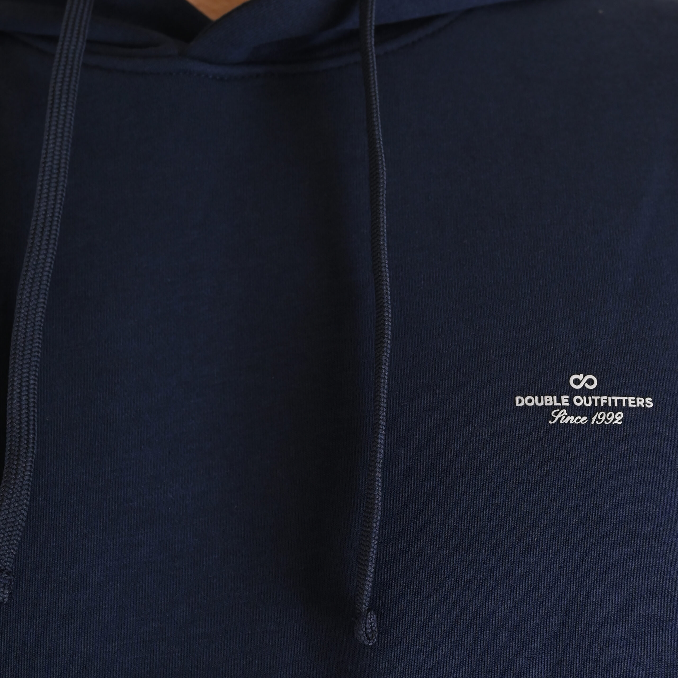 262MTOP-1140 HOODIE WITH HIGH DENSITY PRINT (TERRY FLEECE) NAVY - Image 5