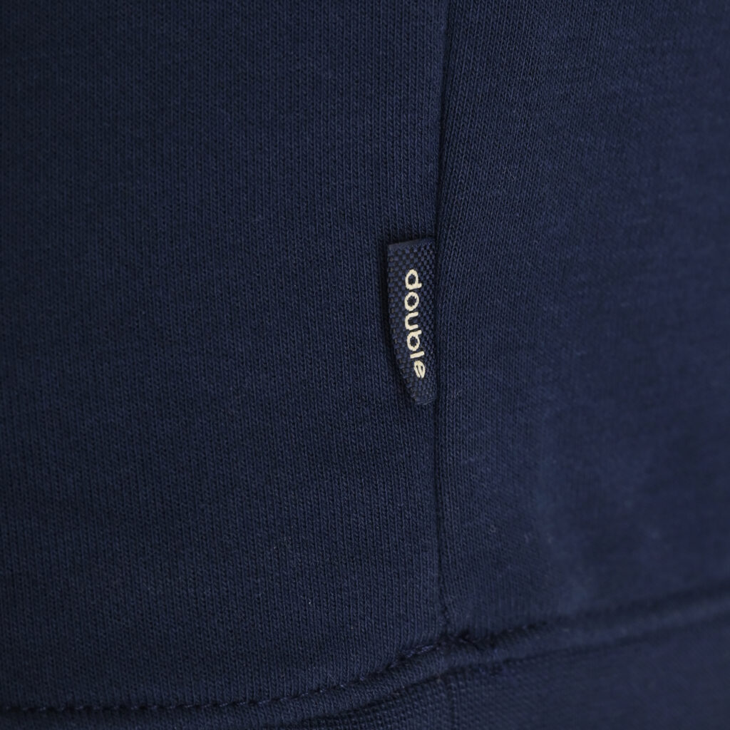 262MTOP-1140 HOODIE WITH HIGH DENSITY PRINT (TERRY FLEECE) NAVY