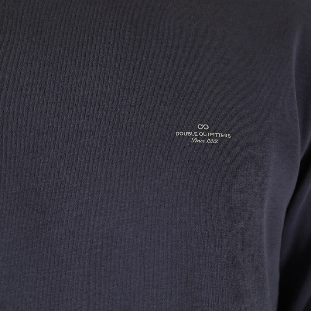 262MTOP-1141 CREWNECK WITH HIGH DENSITY PRINT (TERRY FLEECE) ANTHRACITE