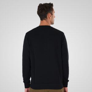 262MTOP-1141 CREWNECK WITH HIGH DENSITY PRINT (TERRY FLEECE) BLACK - Image 4