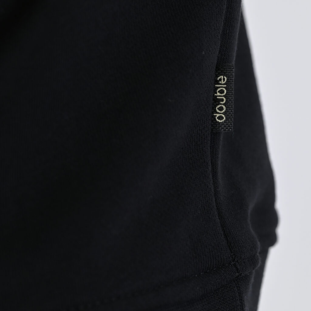 262MTOP-1141 CREWNECK WITH HIGH DENSITY PRINT (TERRY FLEECE) BLACK