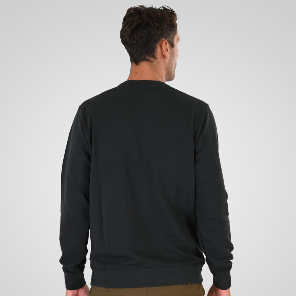 262MTOP-1141 CREWNECK WITH HIGH DENSITY PRINT (TERRY FLEECE) DEEP FOREST