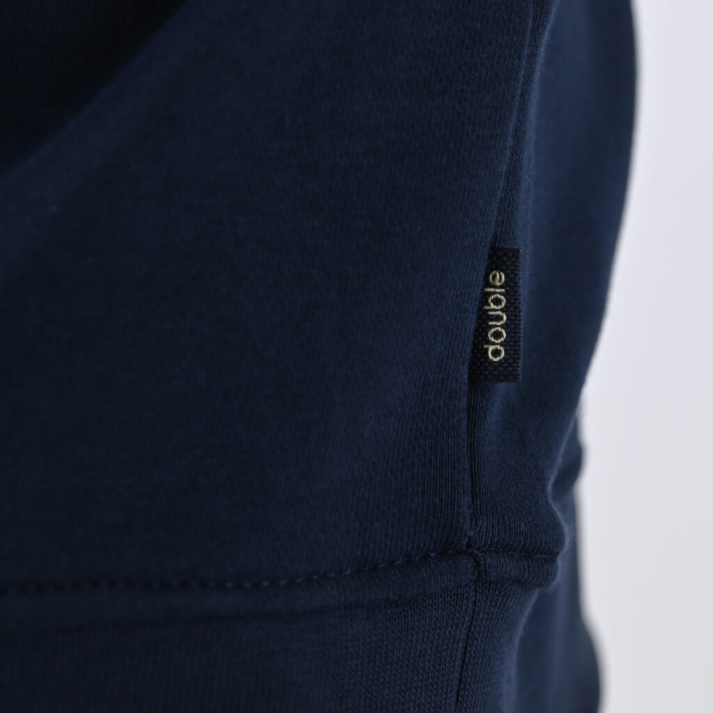 262MTOP-1141 CREWNECK WITH HIGH DENSITY PRINT (TERRY FLEECE) NAVY