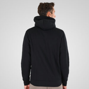 262MTOP-1142 FULL-ZIP HOODIE WITH TWO COLORED LAYER HIGH DENSITY PRINT (BRUSHED FLEECE) BLACK - Image 4