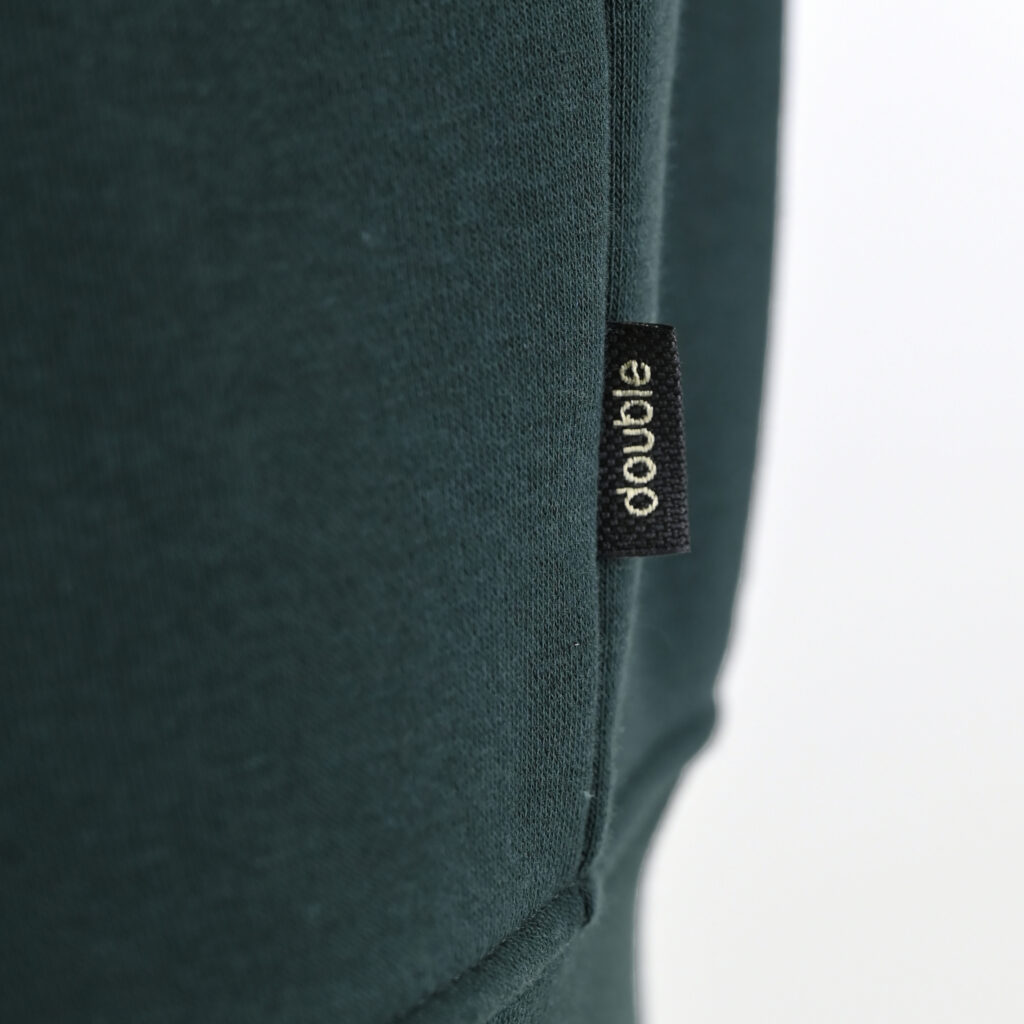 262MTOP-1142 FULL-ZIP HOODIE WITH TWO COLORED LAYER HIGH DENSITY PRINT (BRUSHED FLEECE) FOREST GREEN