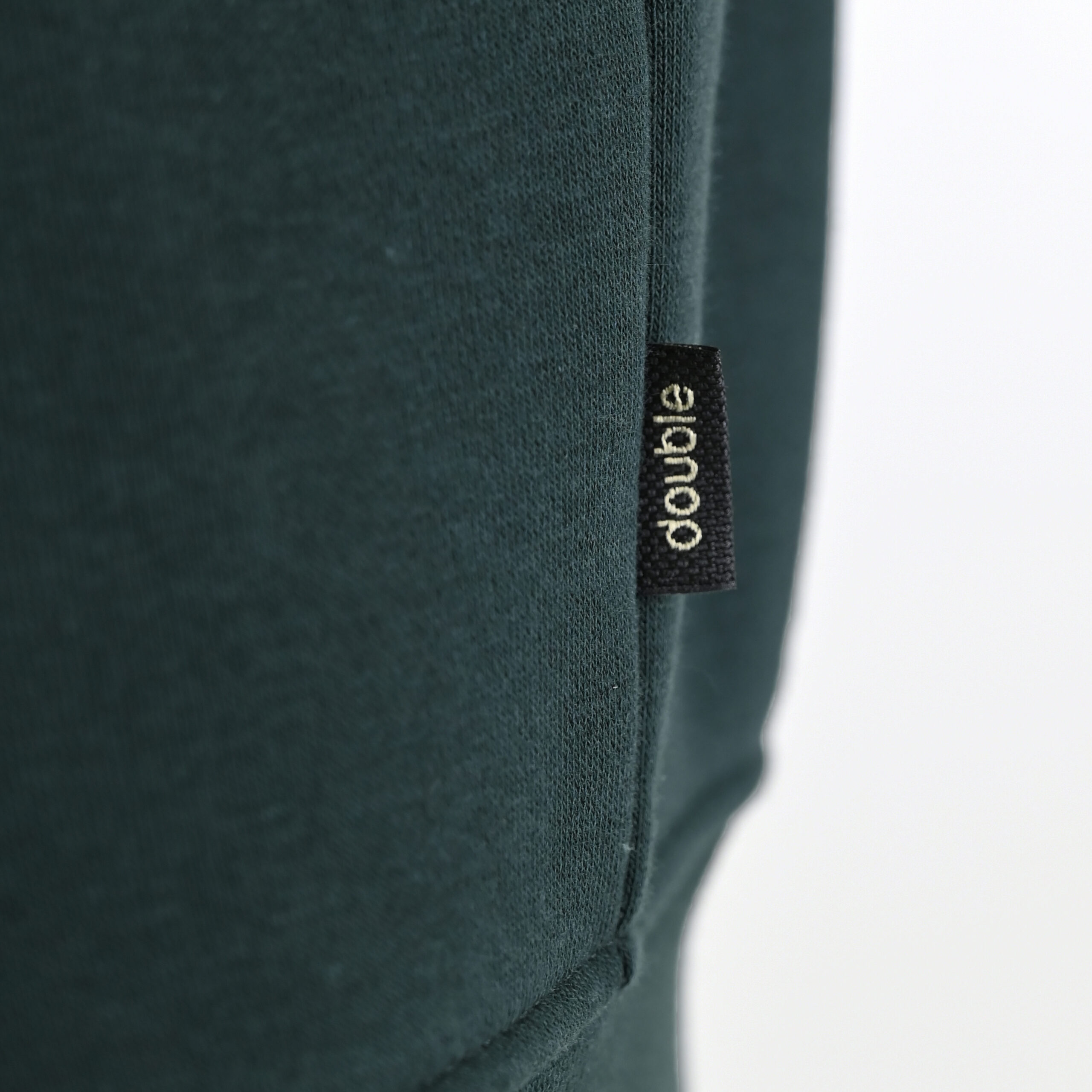262MTOP-1142 FULL-ZIP HOODIE WITH TWO COLORED LAYER HIGH DENSITY PRINT (BRUSHED FLEECE) FOREST GREEN - Image 6