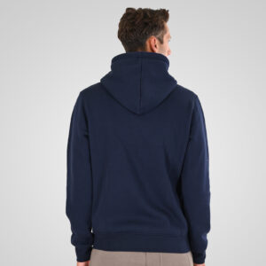 262MTOP-1142 FULL-ZIP HOODIE WITH TWO COLORED LAYER HIGH DENSITY PRINT (BRUSHED FLEECE) NAVY - Image 4
