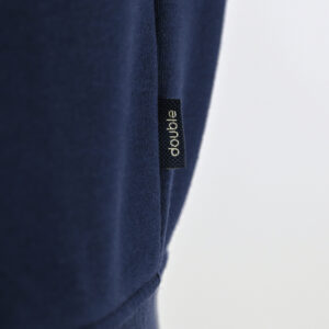 262MTOP-1142 FULL-ZIP HOODIE WITH TWO COLORED LAYER HIGH DENSITY PRINT (BRUSHED FLEECE) NAVY - Image 6