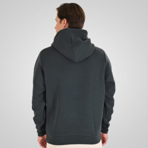 262MTOP-1143 HOODIE WITH CONTRAST HOOD LINING AND ENGRAVED PRINT (INTERLOCK) SHADOW GREEN - Image 4