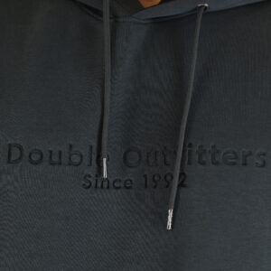 262MTOP-1143 HOODIE WITH CONTRAST HOOD LINING AND ENGRAVED PRINT (INTERLOCK) SHADOW GREEN - Image 5