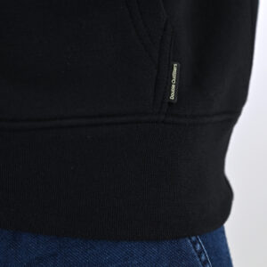 262MTOP-1144 HOODIE WITH 3D EMBROIDERY AND DENSE EMBROIDERY (BRUSHED FLEECE) BLACK - Image 6